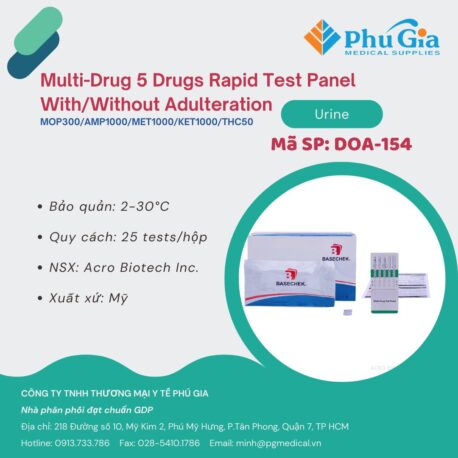 Multi-Drug 5 Drugs Rapid Test Panel With/Without Adulteration (Urine)