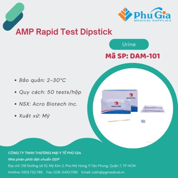 AMP Rapid Test Dipstick (Urine)