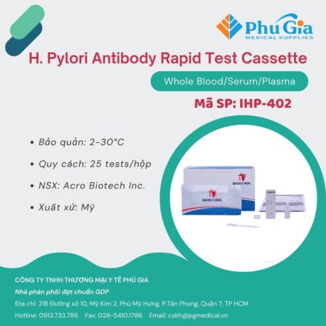 H. Pylori Antibody Rapid Test Cassette (Whole Blood/Serum/Plasma)