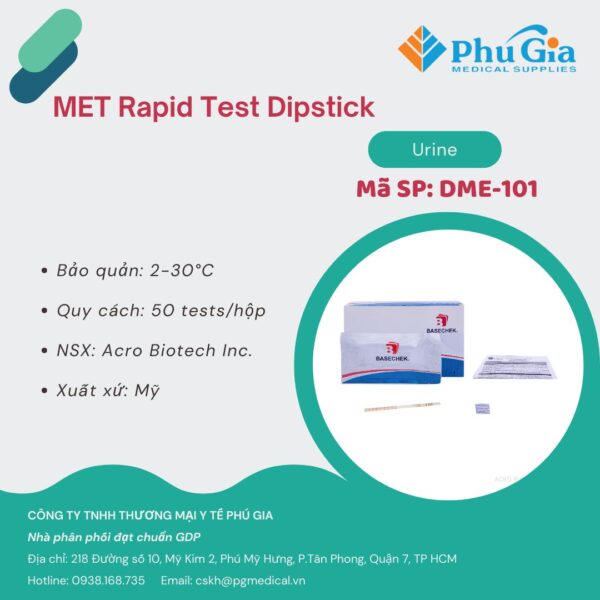 MET Rapid Test Dipstick (Urine)