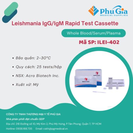 Leishmania IgG/IgM Rapid Test Cassette (Whole Blood/Serum/Plasma)