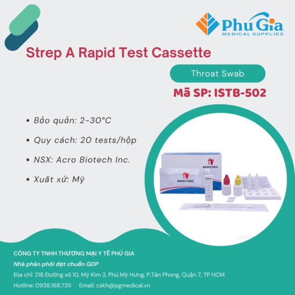 Strep A Rapid Test Cassette (Throat Swab)