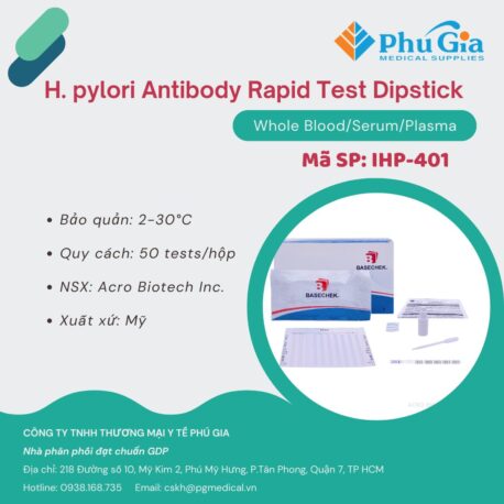 H. pylori Antibody Rapid Test Dipstick (Whole Blood/Serum/Plasma)